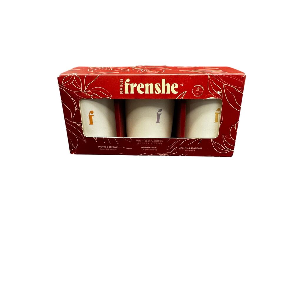 NWT Frenshe Candle Set of 3 Mini Candles 1.8oz Each- SMELL DIVINE